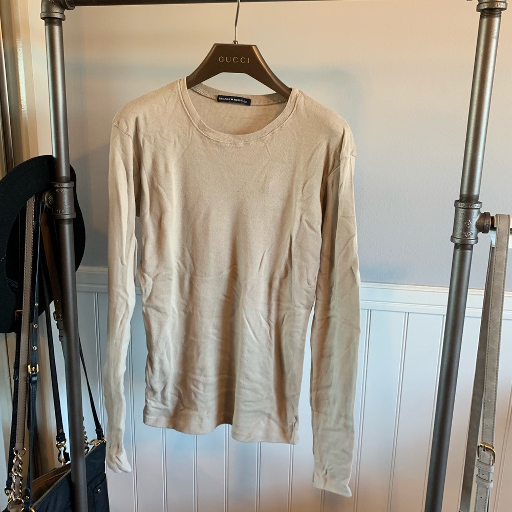 One size tan Brandy Melville long sleeve